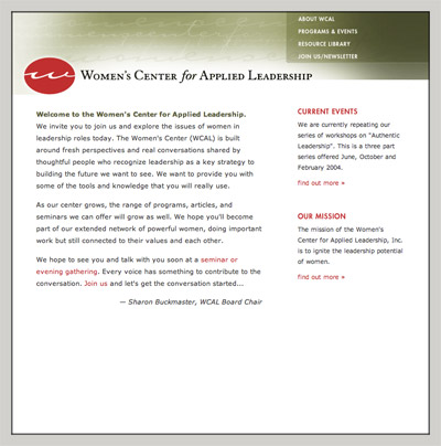 Women's Center for Applied Leadership